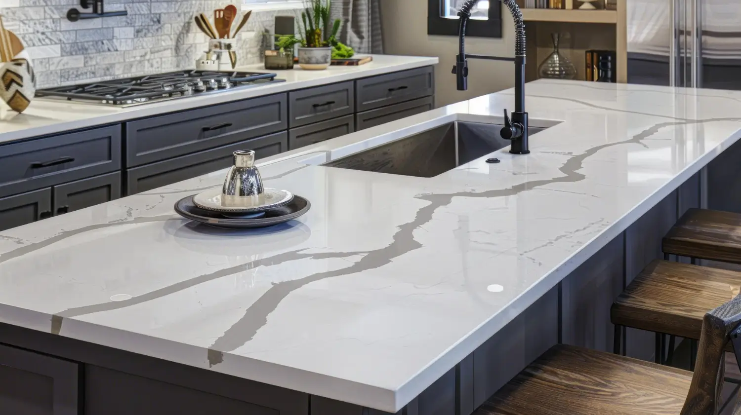 Quartz countertops installation 