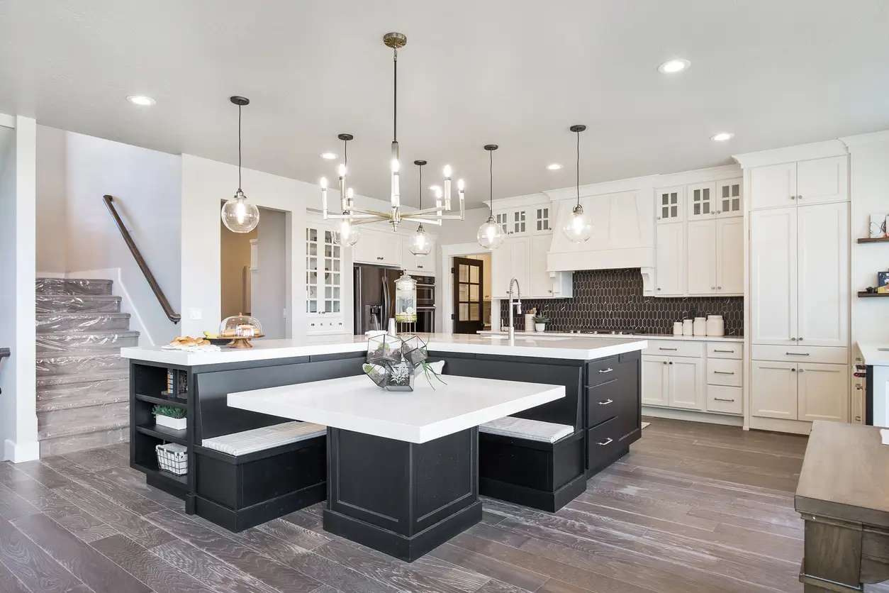 Integrated Seating Area kitchen island Gator Home Remodel