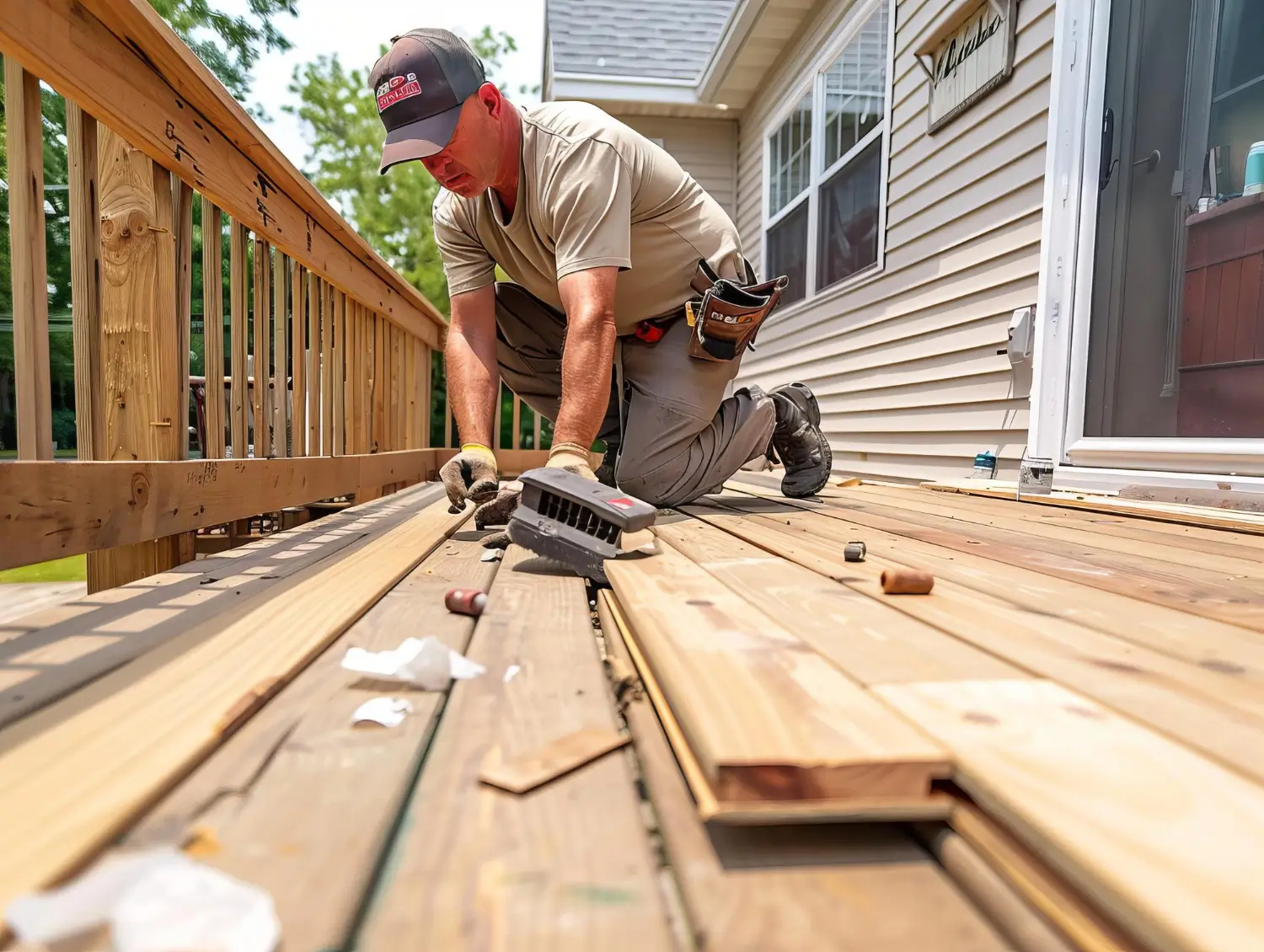 Deck Builder work on project in denver