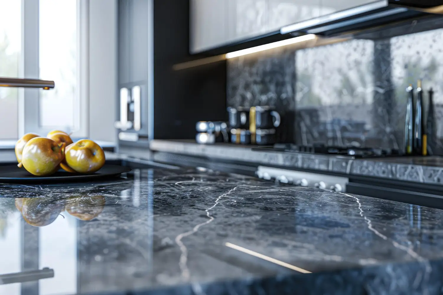 black Kitchen countertop installation Denver