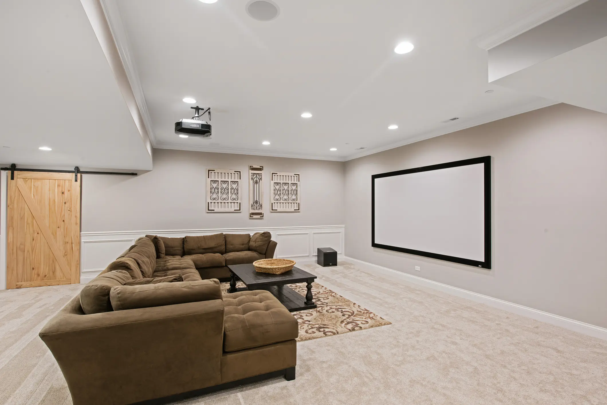 Basement remodel In castle rock