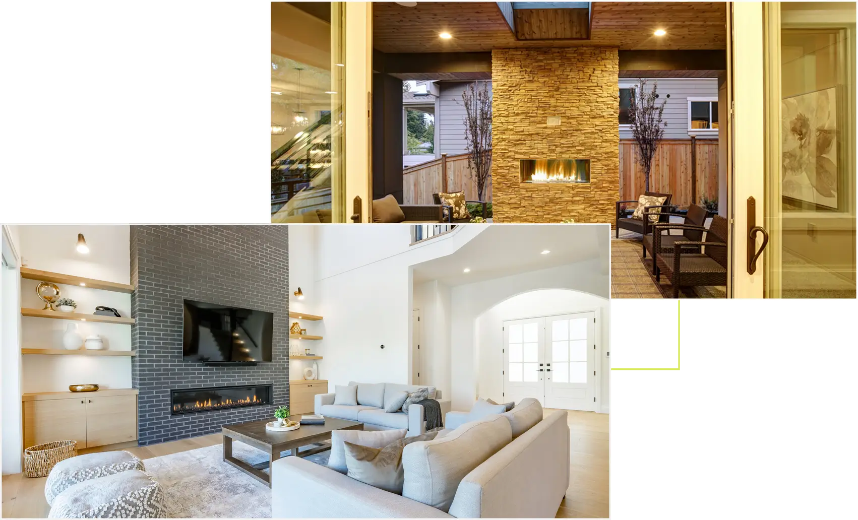 Fireplace design and build gator home remodel
